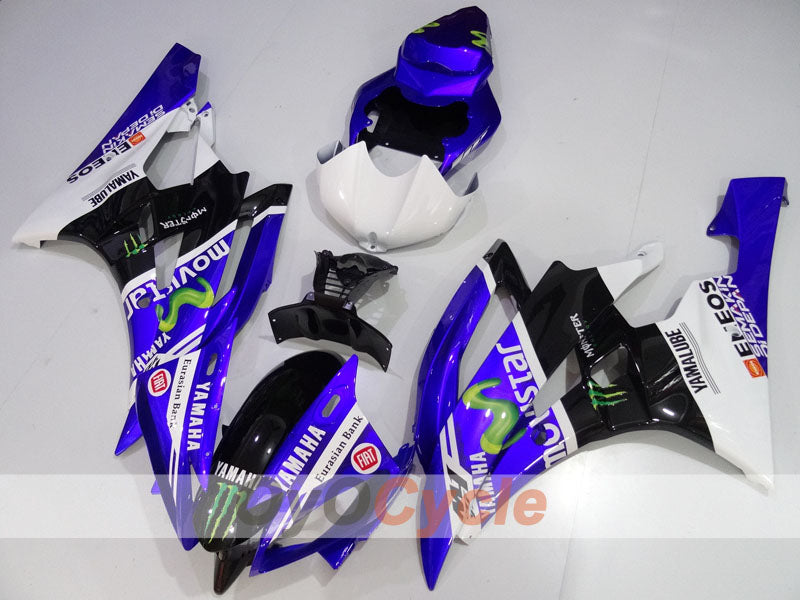 Kit de carénage à injection pour YZF-R6 06-07 - Bleu, Blanc, Noir - Monster #OYO87905908