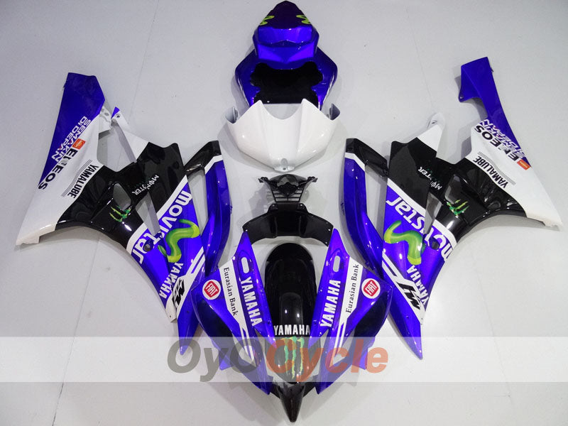 Kit de carénage à injection pour YZF-R6 06-07 - Bleu, Blanc, Noir - Monster #OYO87905908