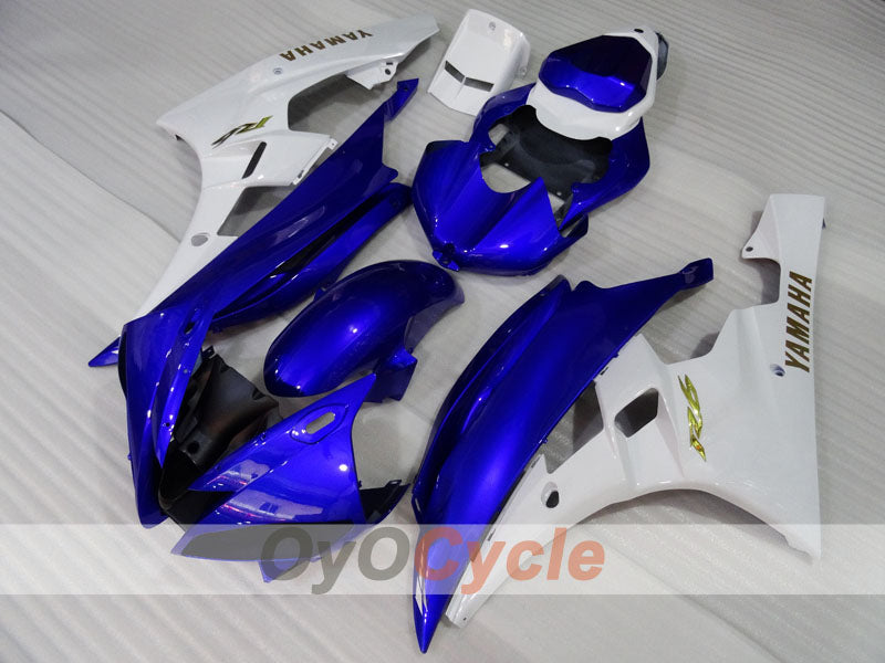 Kit de carénage à injection pour YZF-R6 06-07 - Bleu, Blanc - Style usine #OYO87905909