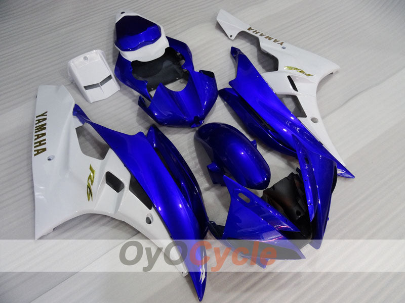 Kit de carénage à injection pour YZF-R6 06-07 - Bleu, Blanc - Style usine #OYO87905909