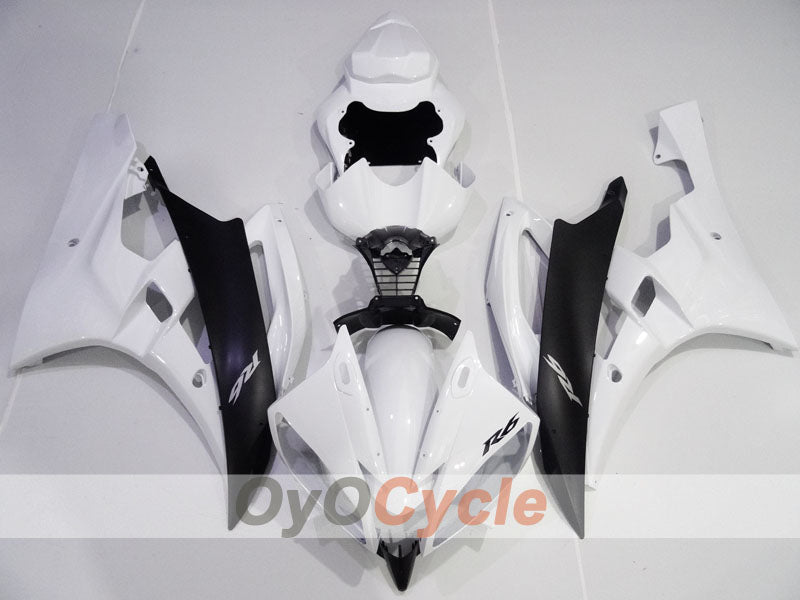 Kit de carénage à injection pour YZF-R6 06-07 - Blanc, Noir - Style usine #OYO87905911