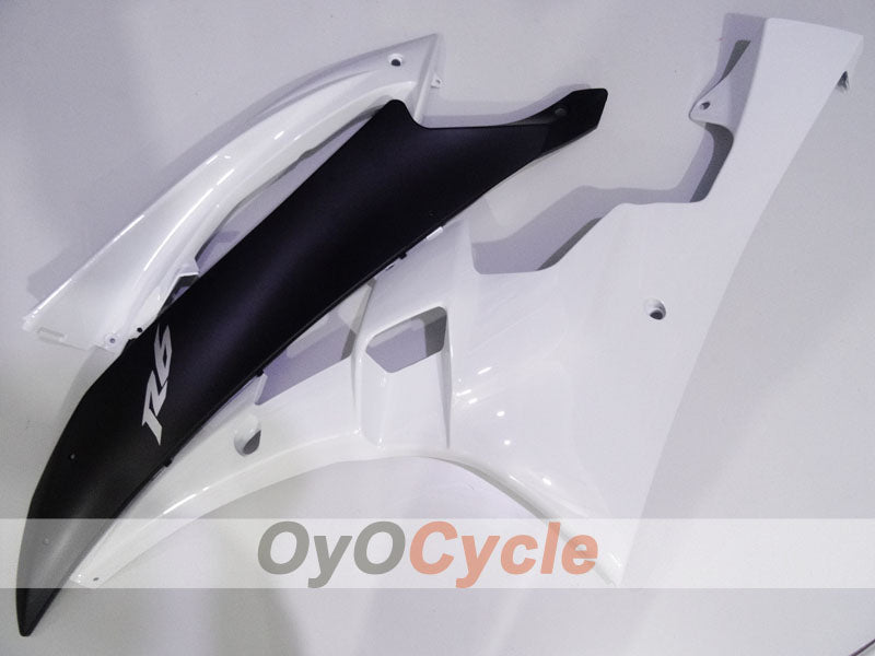 Kit de carénage à injection pour YZF-R6 06-07 - Blanc, Noir - Style usine #OYO87905911