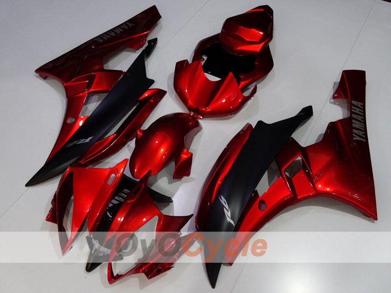 Kit de carénage à injection pour YZF-R6 06-07 - Rouge, Noir - Style usine #OYO87905914