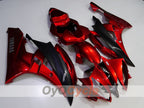 Kit de carénage à injection pour YZF-R6 06-07 - Rouge, Noir - Style usine #OYO87905914