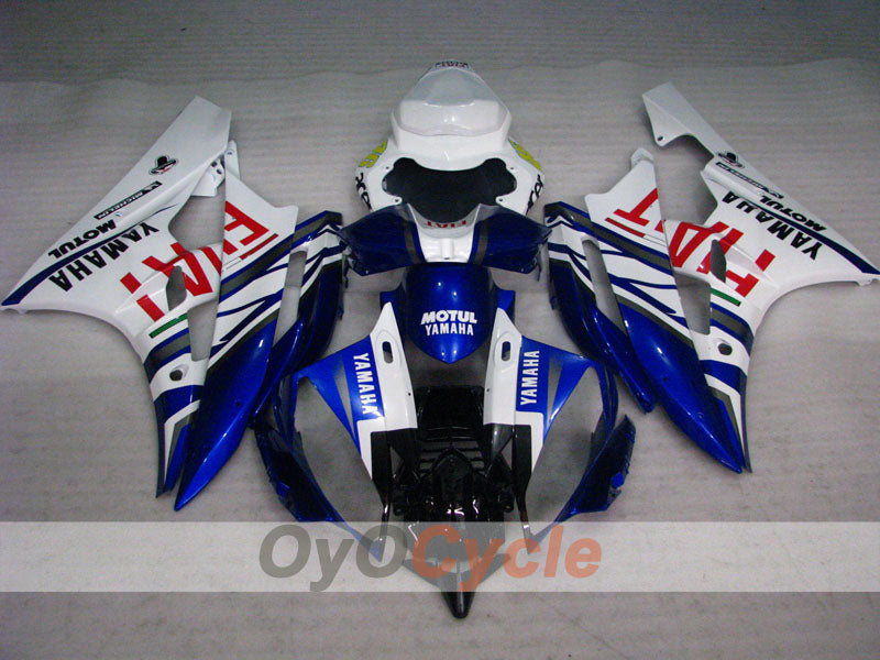 Kit de carénage à injection pour YZF-R6 06-07 - Bleu, Blanc - FIAT, MOTUL #OYO87905915