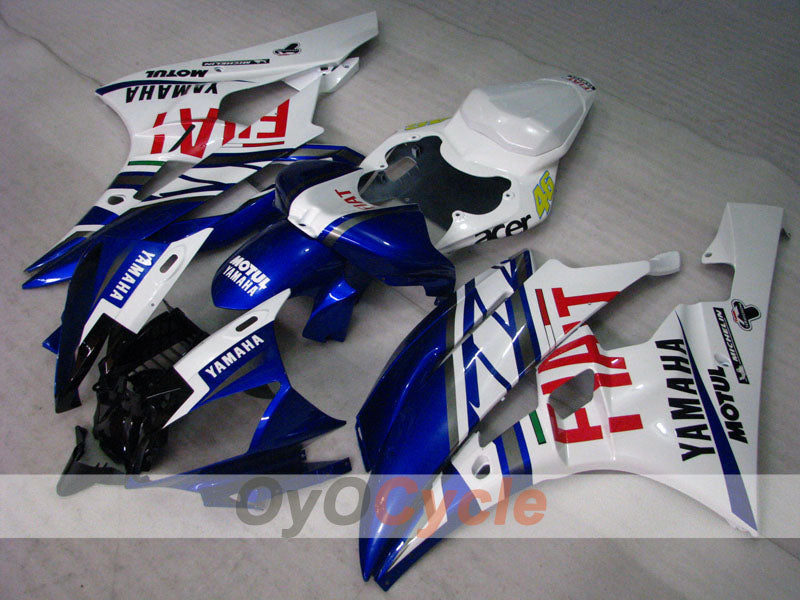 Kit de carénage à injection pour YZF-R6 06-07 - Bleu, Blanc - FIAT, MOTUL #OYO87905915