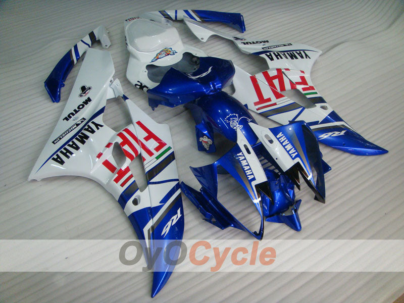 Kit de carénage à injection pour YZF-R6 06-07 - Bleu, Blanc - FIAT, MOTUL #OYO87905916