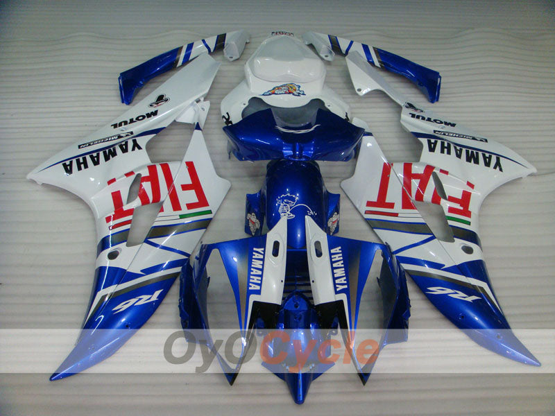 Kit de carénage à injection pour YZF-R6 06-07 - Bleu, Blanc - FIAT, MOTUL #OYO87905916 Image principale du produit