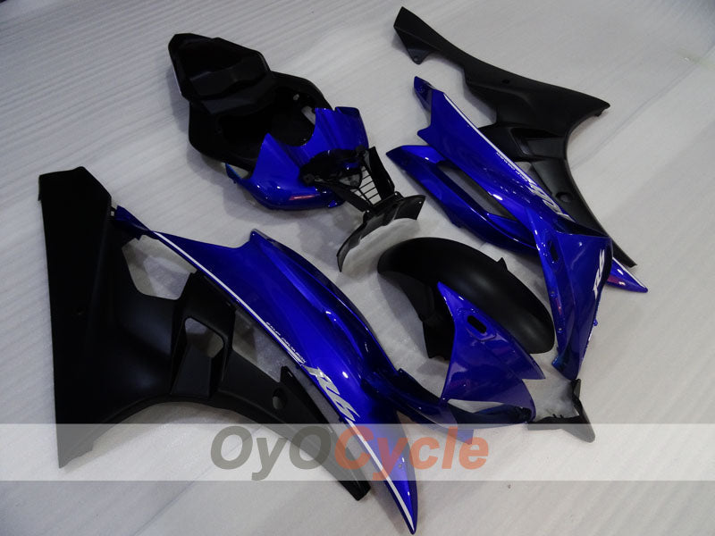Kit de carénage à injection pour YZF-R6 06-07 - Bleu, noir, mat - MOTUL #OYO87905917