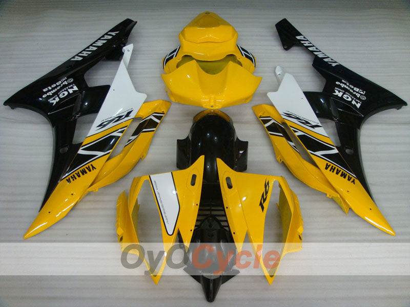 Kit de carénage à injection pour YZF-R6 06-07 - Jaune, noir - MOTUL #OYO87905920