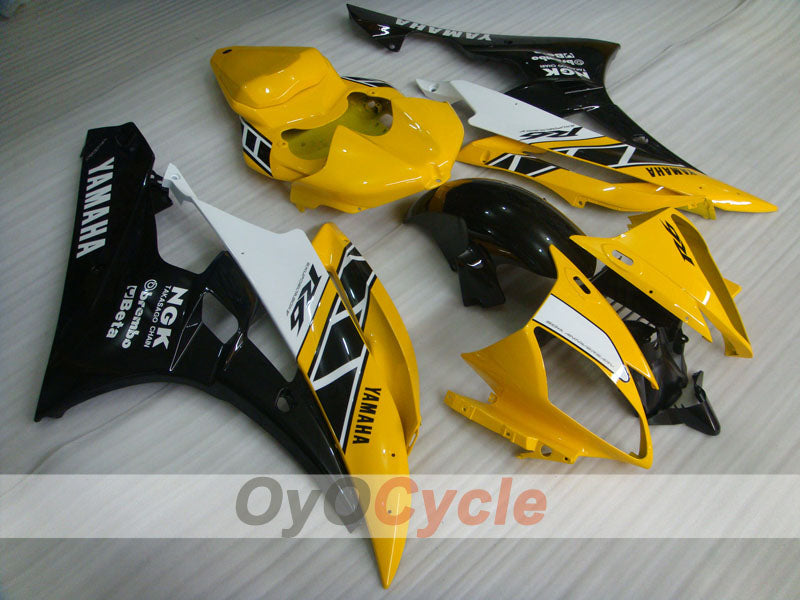 Kit de carénage à injection pour YZF-R6 06-07 - Jaune, noir - MOTUL #OYO87905920
