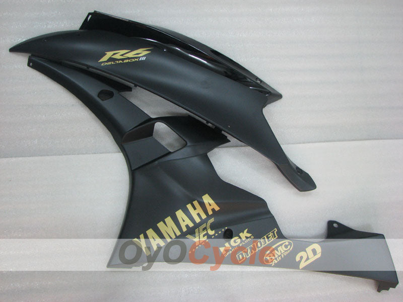 Kit de carénage à injection pour YZF-R6 06-07 - Noir, mat - Style usine #OYO87905922