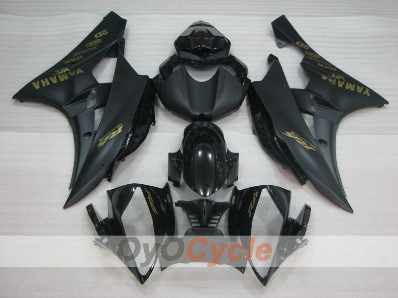 Kit de carénage à injection pour YZF-R6 06-07 - Noir, mat - Style usine #OYO87905922