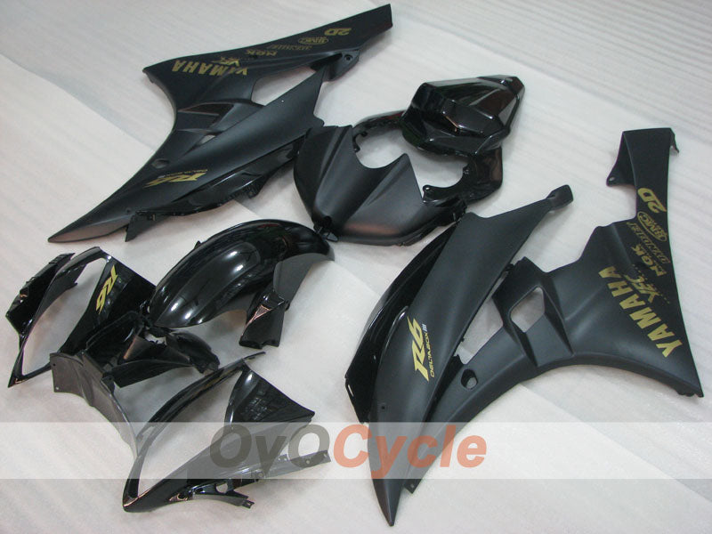 Kit de carénage à injection pour YZF-R6 06-07 - Noir, mat - Style usine #OYO87905922