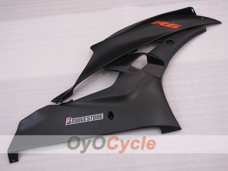 Kit de carénage à injection pour YZF-R6 06-07 - Noir, mat - Style usine #OYO87905923