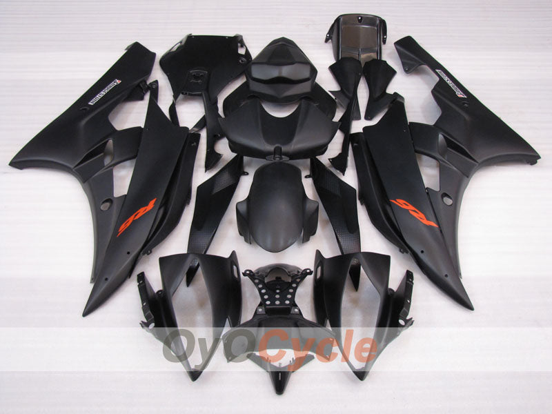 Kit de carénage à injection pour YZF-R6 06-07 - Noir, mat - Style usine #OYO87905923