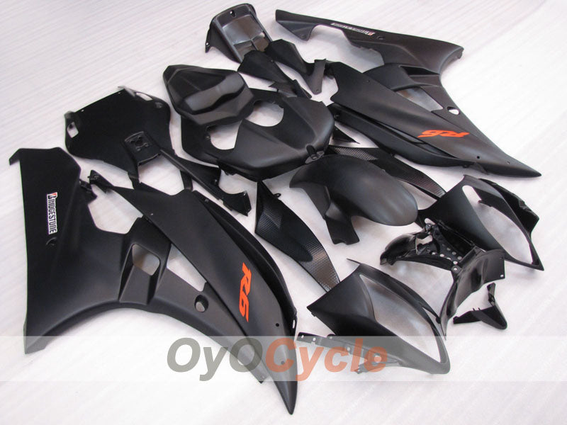 Kit de carénage à injection pour YZF-R6 06-07 - Noir, mat - Style usine #OYO87905923