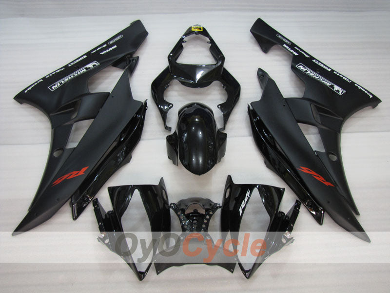 Kit de carénage à injection pour YZF-R6 06-07 - Noir, mat - Style usine #OYO87905924
