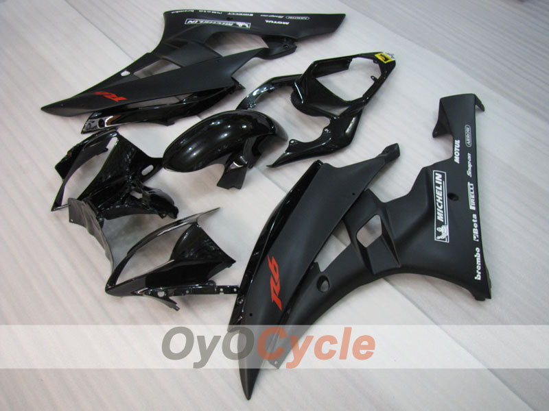 Kit de carénage à injection pour YZF-R6 06-07 - Noir, mat - Style usine #OYO87905924