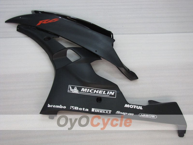 Kit de carénage à injection pour YZF-R6 06-07 - Noir, mat - Style usine #OYO87905924