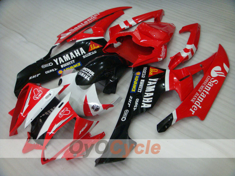 Kit de carénage à injection pour YZF-R6 06-07 - Rouge, noir - Santander #OYO87905925