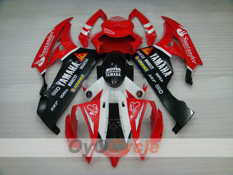 Kit de carénage à injection pour YZF-R6 06-07 - Rouge, noir - Santander #OYO87905925