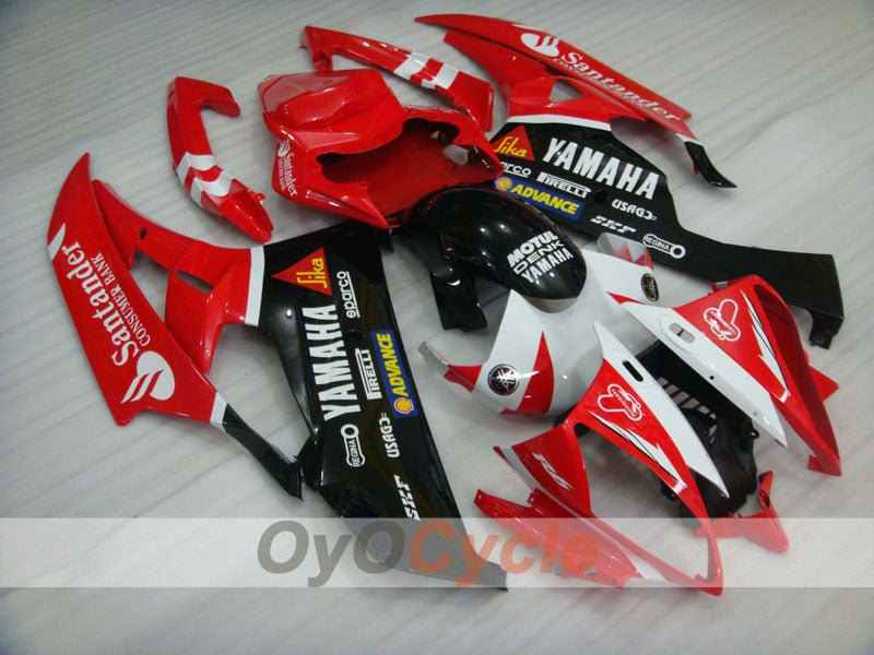 Kit de carénage à injection pour YZF-R6 06-07 - Rouge, noir - Santander #OYO87905925