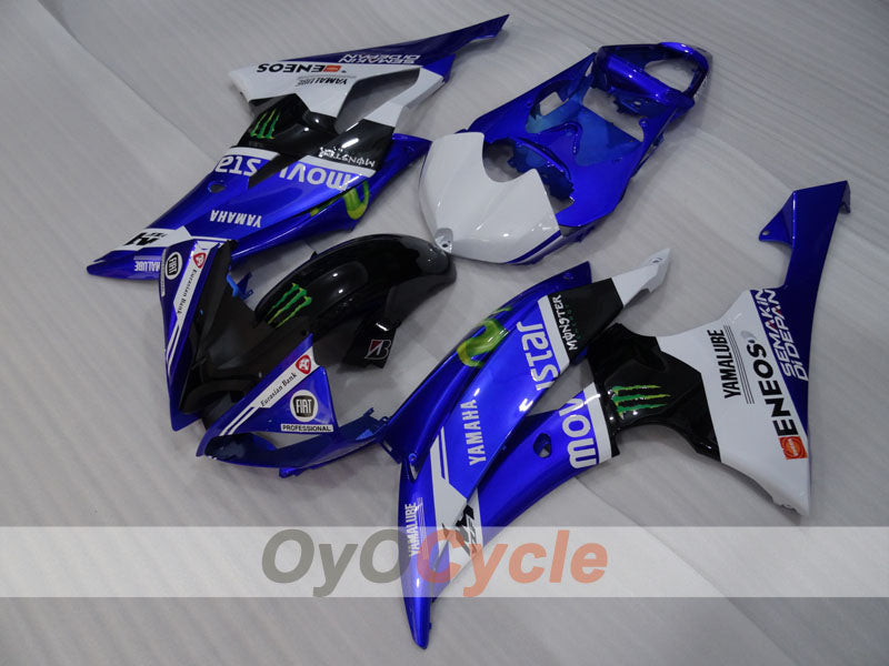 Kit de carénage à injection pour YZF-R6 08-16 - Bleu, blanc, noir - Monster #OYO87905929