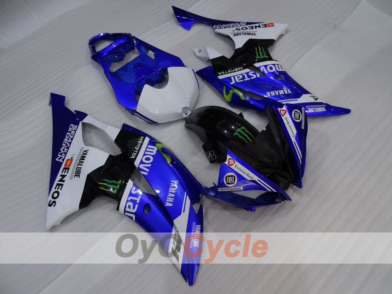 Kit de carénage à injection pour YZF-R6 08-16 - Bleu, blanc, noir - Monster #OYO87905929