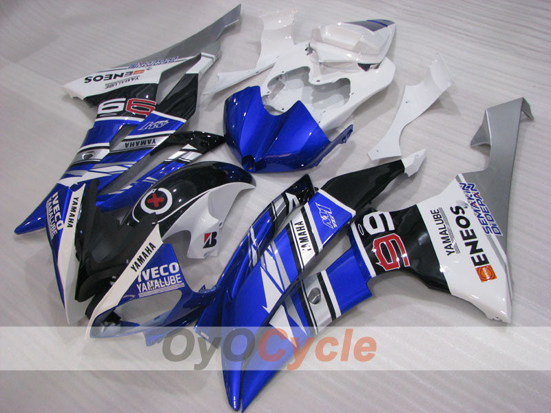 Kit de carénage à injection pour YZF-R6 08-16 - Bleu, Blanc, Noir - ENEOS #OYO87905930
