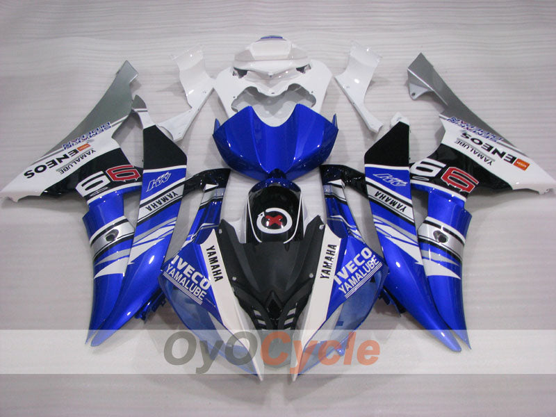 Kit de carénage à injection pour YZF-R6 08-16 - Bleu, Blanc, Noir - ENEOS #OYO87905930