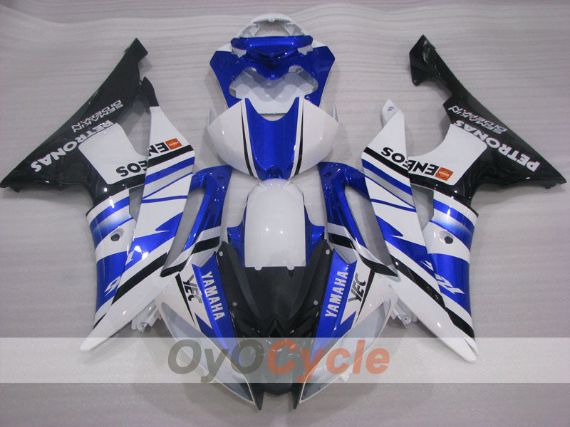 Kit de carénage à injection pour YZF-R6 08-16 - Bleu, Blanc, Noir - ENEOS #OYO87905931