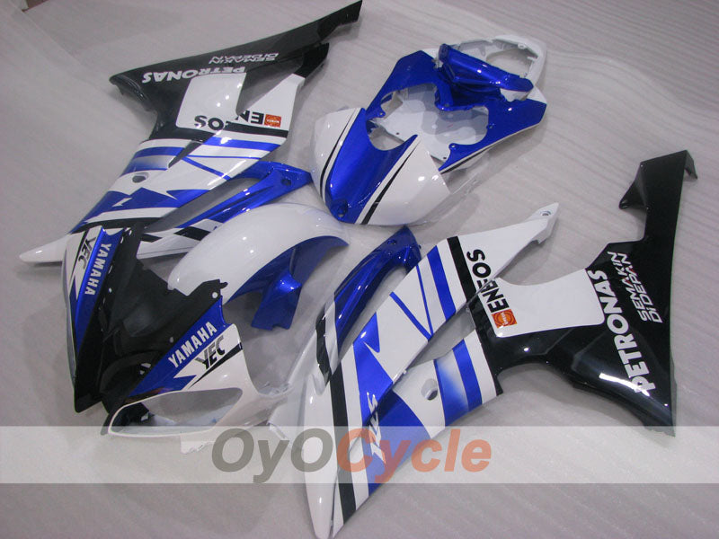 Kit de carénage à injection pour YZF-R6 08-16 - Bleu, Blanc, Noir - ENEOS #OYO87905931