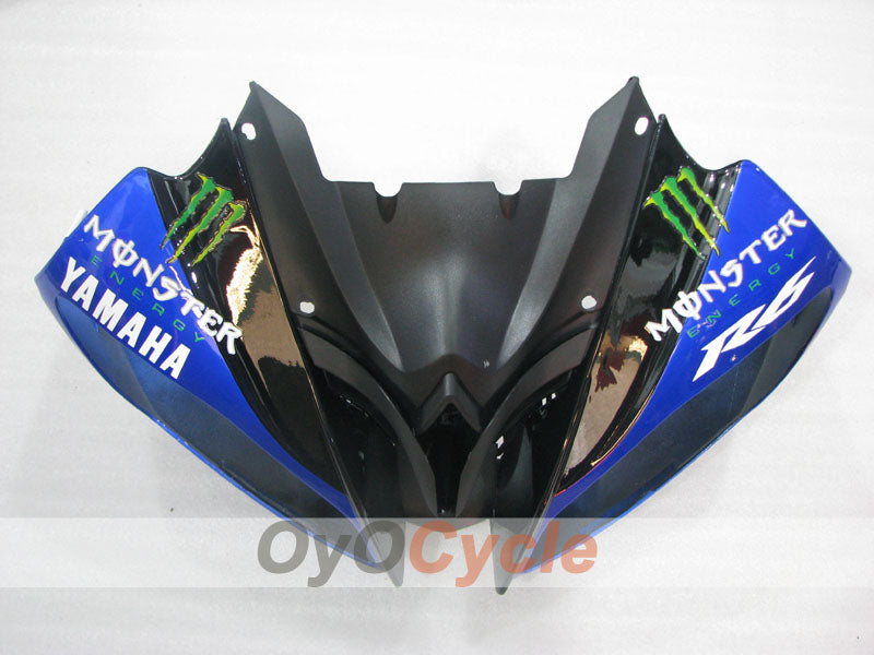 Kit de carénage à injection pour YZF-R6 08-16 - Bleu, Noir - Monster #OYO87905932
