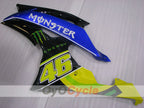 Kit de carénage à injection pour YZF-R6 08-16 - Bleu, Noir - Monster #OYO87905933