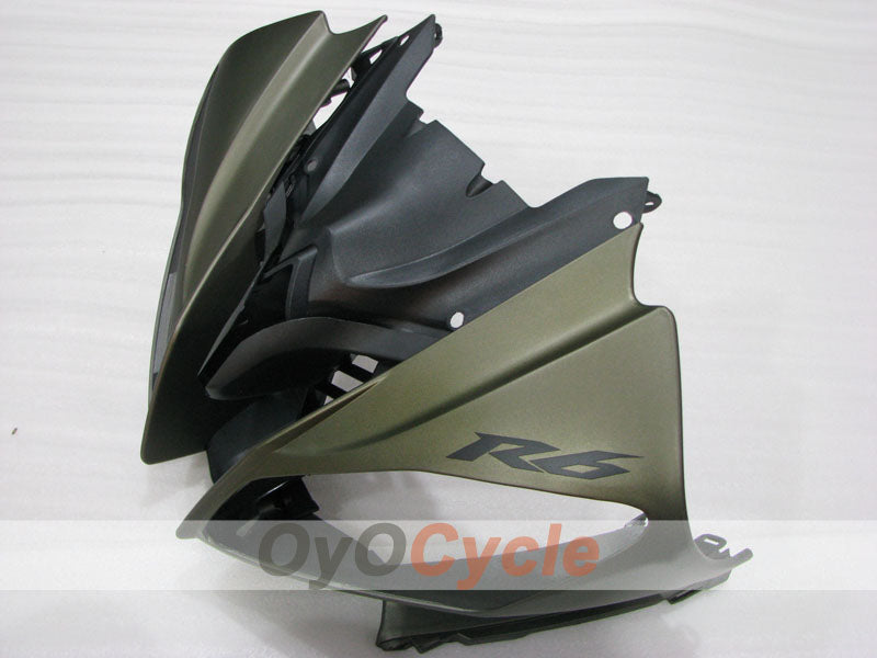 Kit de carénage à injection pour YZF-R6 08-16 - Noir, Gris - Style usine #OYO87905935