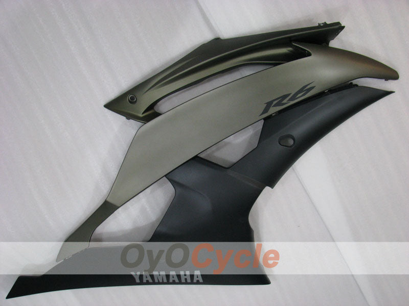 Kit de carénage à injection pour YZF-R6 08-16 - Noir, Gris - Style usine #OYO87905935
