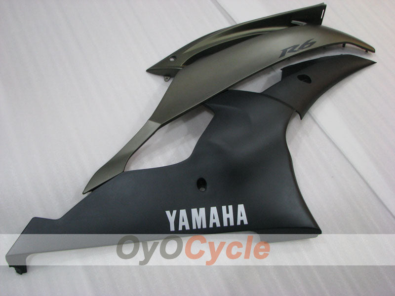 Kit de carénage à injection pour YZF-R6 08-16 - Noir, Gris - Style usine #OYO87905935