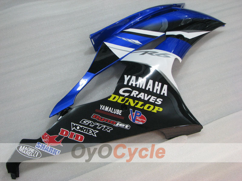 Carénage latéral gauche et droit pour Yamaha 08-16 YZF-R6 #OYO87912774