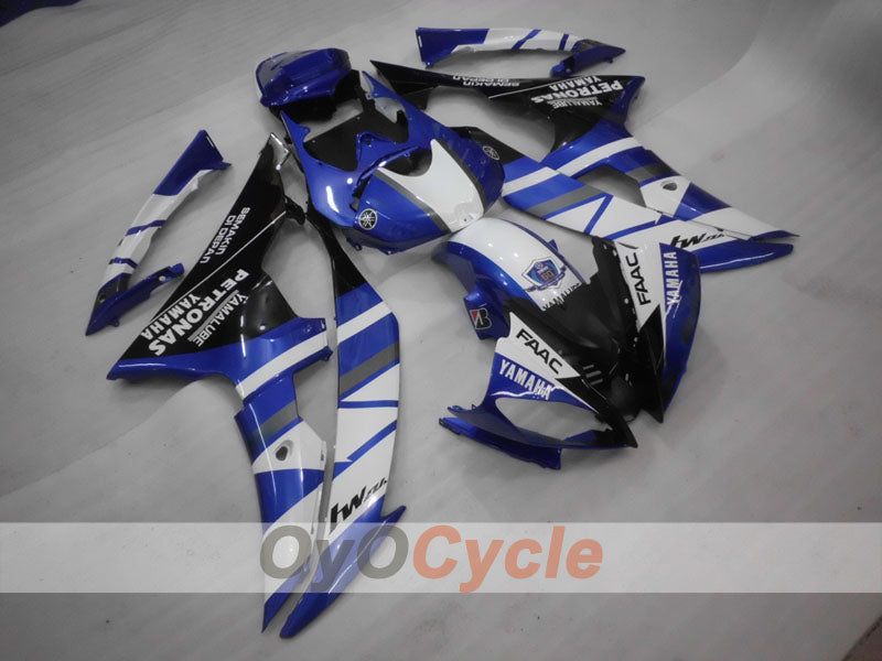Kit de carénage à injection pour YZF-R6 08-16 - Bleu, Blanc, Noir - PETRONAS #OYO87905940 Image principale du produit