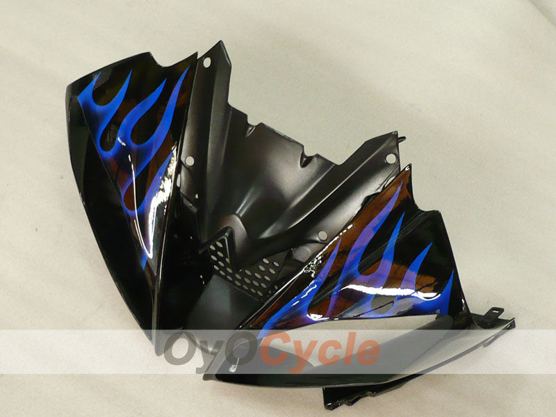 Kit de carénage injecté pour YZF-R6 08-16 - Bleu, Noir - Flame #OYO87905942