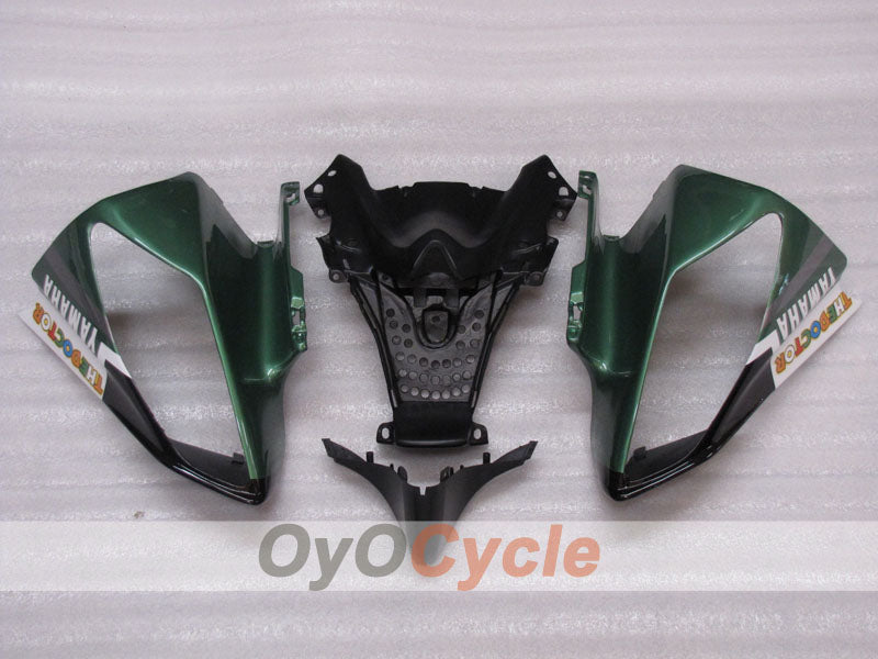 Kit de carénage injecté pour YZF-R6 08-16 - Vert armée, Blanc - FIAT #OYO87905943