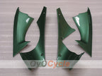 Kit de carénage injecté pour YZF-R6 08-16 - Vert armée, Blanc - FIAT #OYO87905943