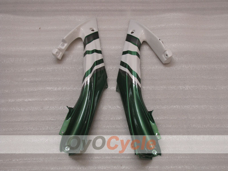 Kit de carénage injecté pour YZF-R6 08-16 - Vert armée, Blanc - FIAT #OYO87905943