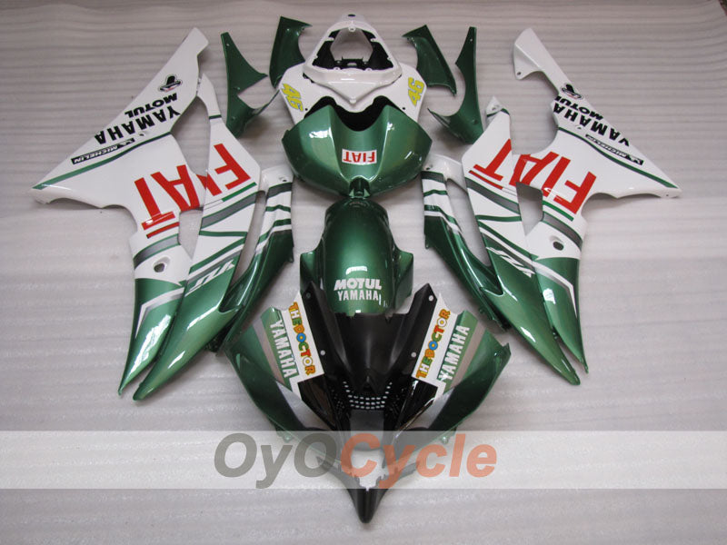 Kit de carénage injecté pour YZF-R6 08-16 - Vert armée, Blanc - FIAT #OYO87905943 Image secondaire du produit