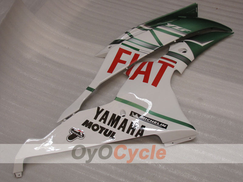 Kit de carénage injecté pour YZF-R6 08-16 - Vert armée, Blanc - FIAT #OYO87905943