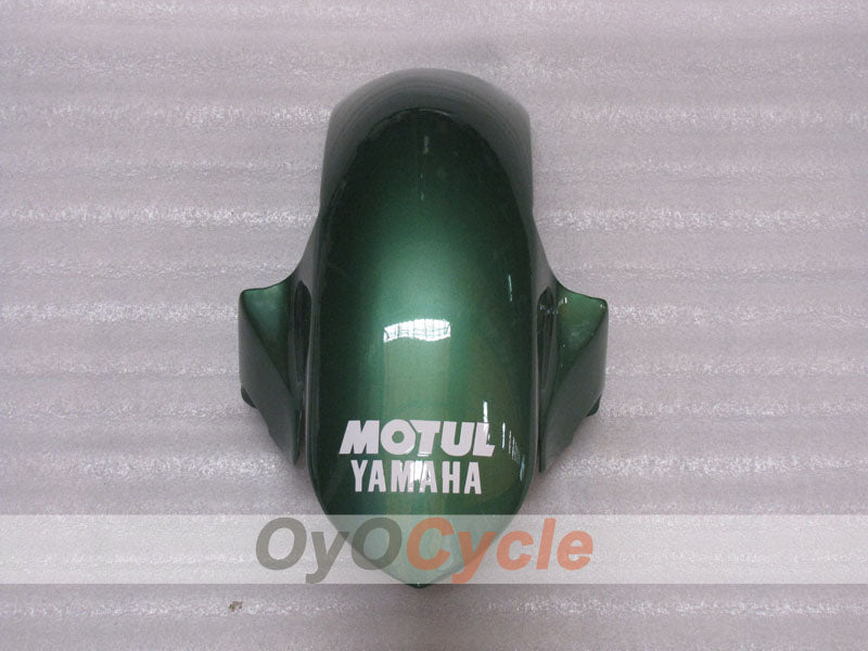 Kit de carénage injecté pour YZF-R6 08-16 - Vert armée, Blanc - FIAT #OYO87905943