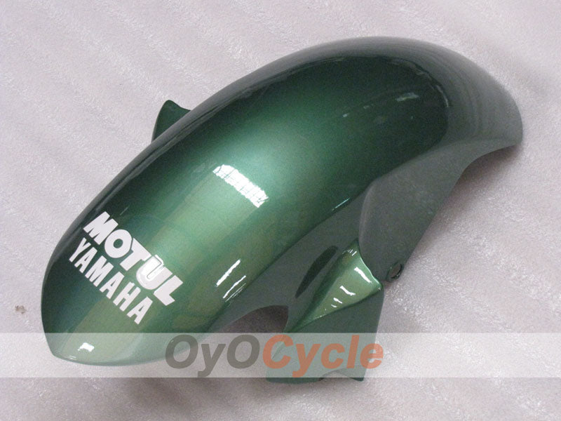 Kit de carénage injecté pour YZF-R6 08-16 - Vert armée, Blanc - FIAT #OYO87905943