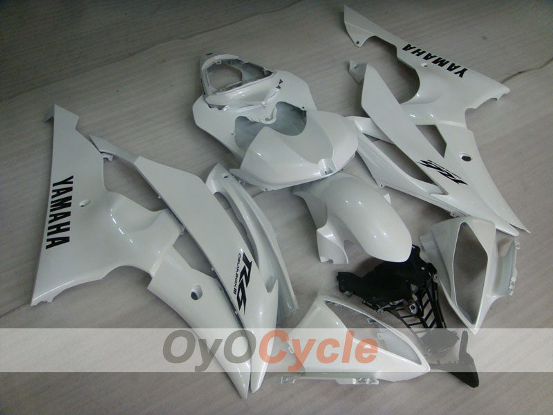 Kit de carénage injecté pour YZF-R6 08-16 - Blanc - Style d'origine #OYO87905944