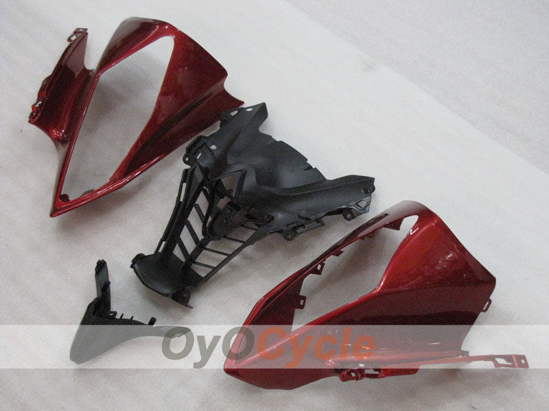 Kit de carénage injecté pour YZF-R6 08-16 - Rouge, Noir - Style d'origine #OYO87905945